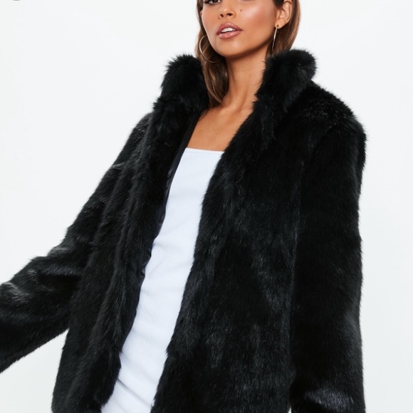 HP🥳 Vintage black fur teddy coat - Picture 2 of 6